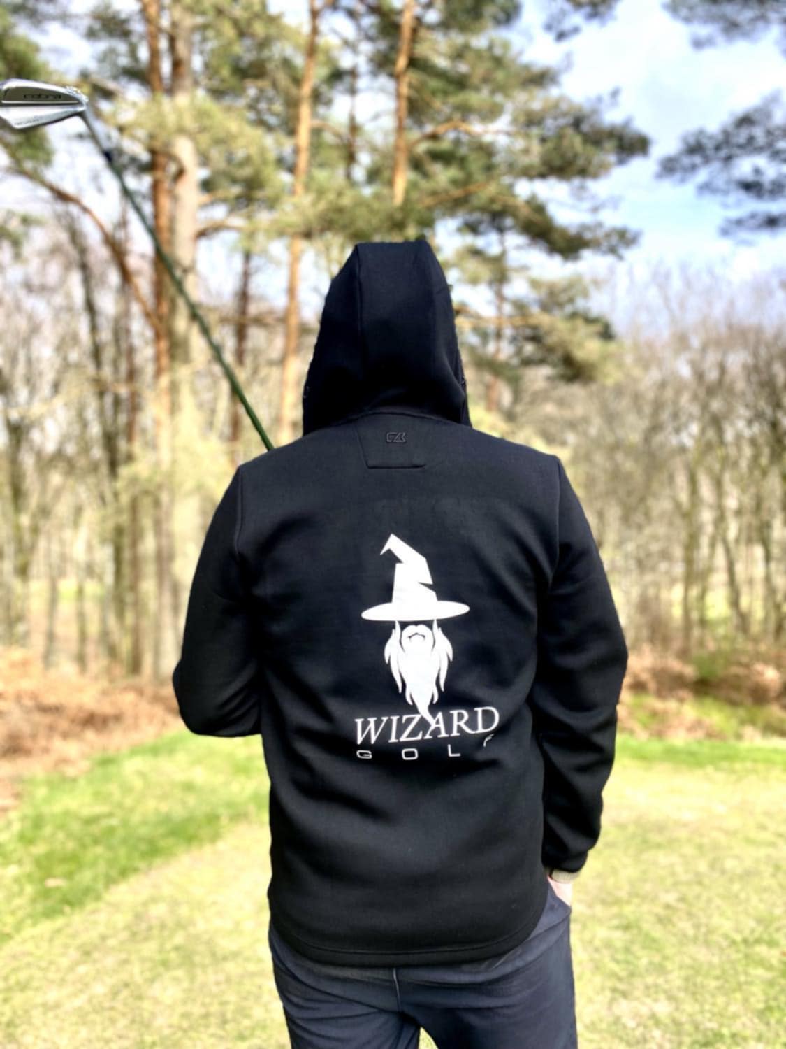 Wizardgolf hoodie svart